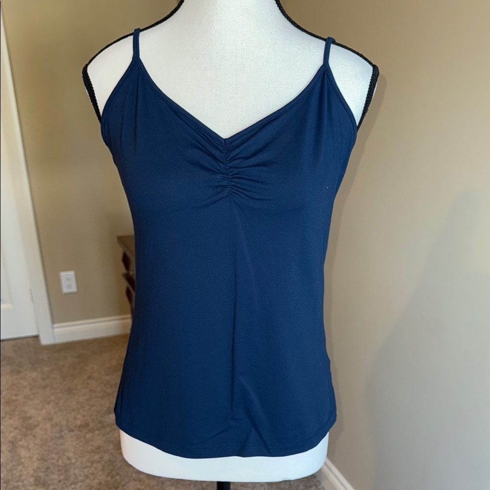Cleo Camisole Cami Blue Spaghetti Strap Top